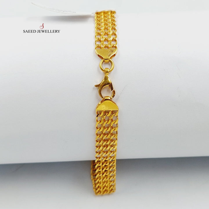 21K اسوارة بيبر كليب مرصع-مجوهرات الشيخ سعيد-Saeed Jewelry 