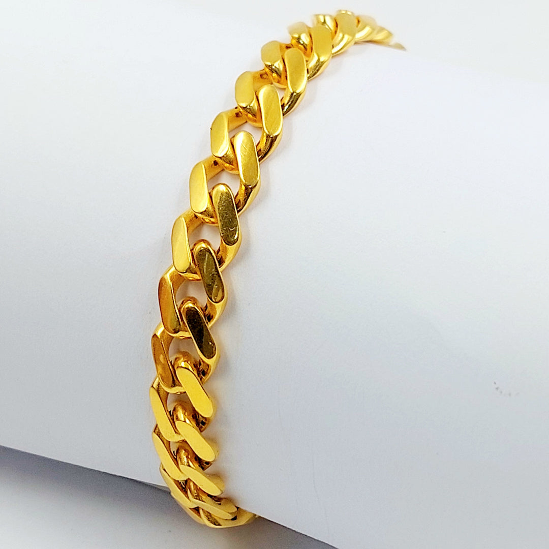 21K اسوارة جنزير مرصع-مجوهرات الشيخ سعيد-Saeed Jewelry 