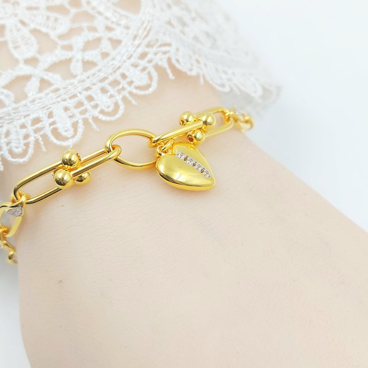 21K اسوارة اكسترا مرصع-مجوهرات الشيخ سعيد-Saeed Jewelry 