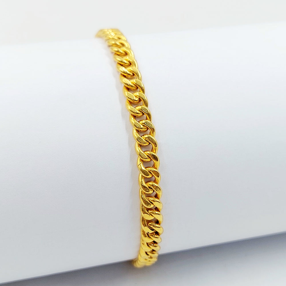 21K اسوارة جنزير مرصع-مجوهرات الشيخ سعيد-Saeed Jewelry 