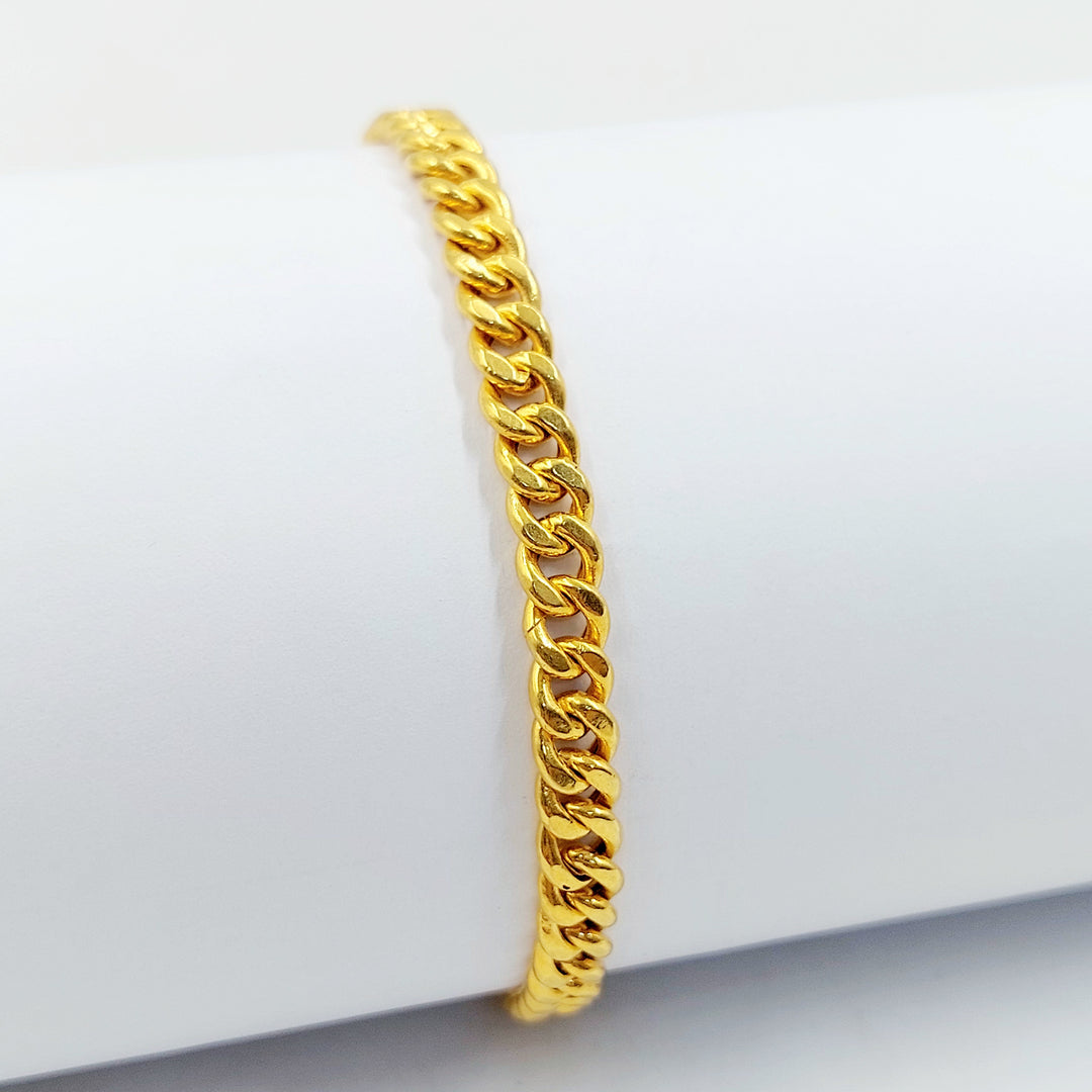 21K اسوارة جنزير مرصع-مجوهرات الشيخ سعيد-Saeed Jewelry 
