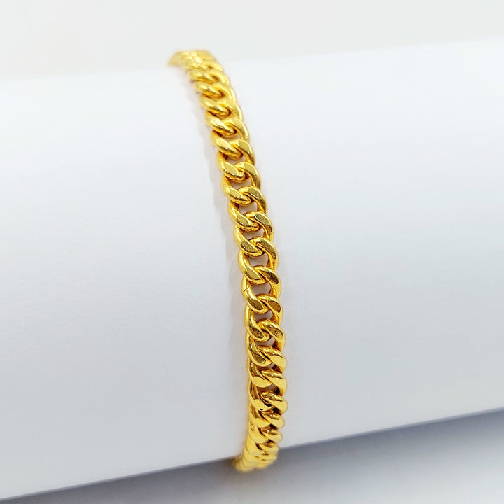 21K اسوارة جنزير مرصع-مجوهرات الشيخ سعيد-Saeed Jewelry 