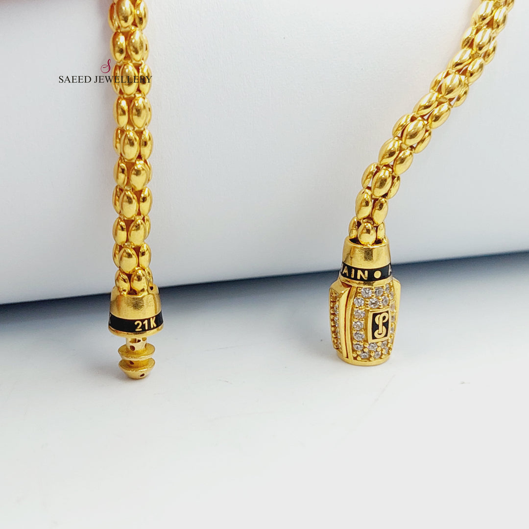 21K اسوارة اكسترا مرصع-مجوهرات الشيخ سعيد-Saeed Jewelry 