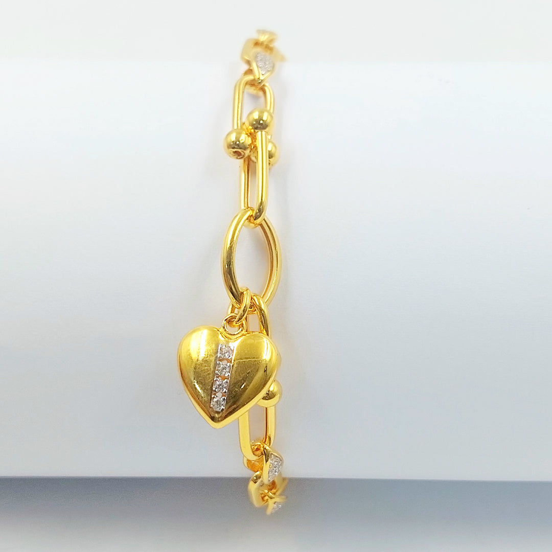 21K اسوارة اكسترا مرصع-مجوهرات الشيخ سعيد-Saeed Jewelry 