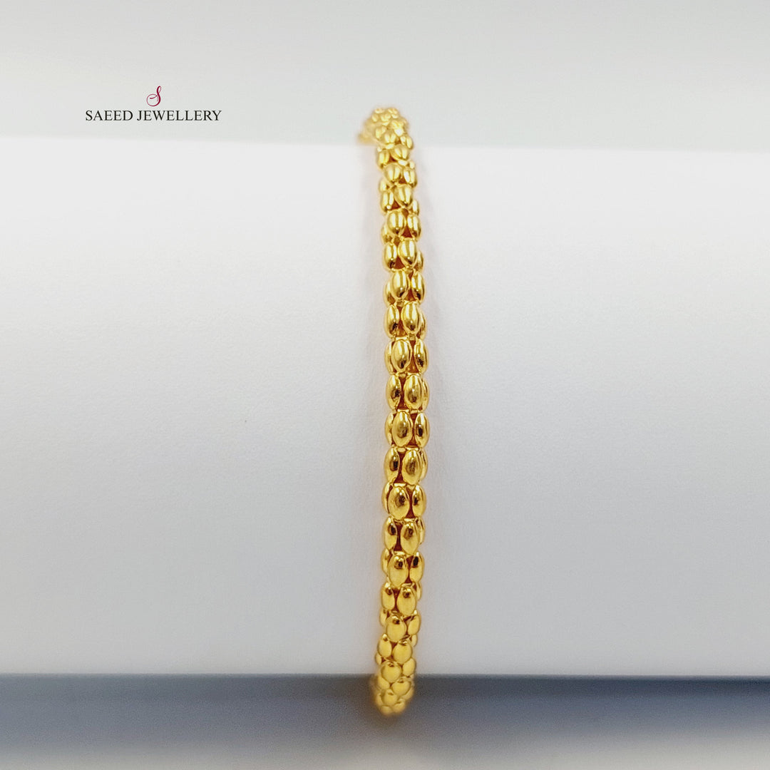 21K اسوارة اكسترا مرصع-مجوهرات الشيخ سعيد-Saeed Jewelry 