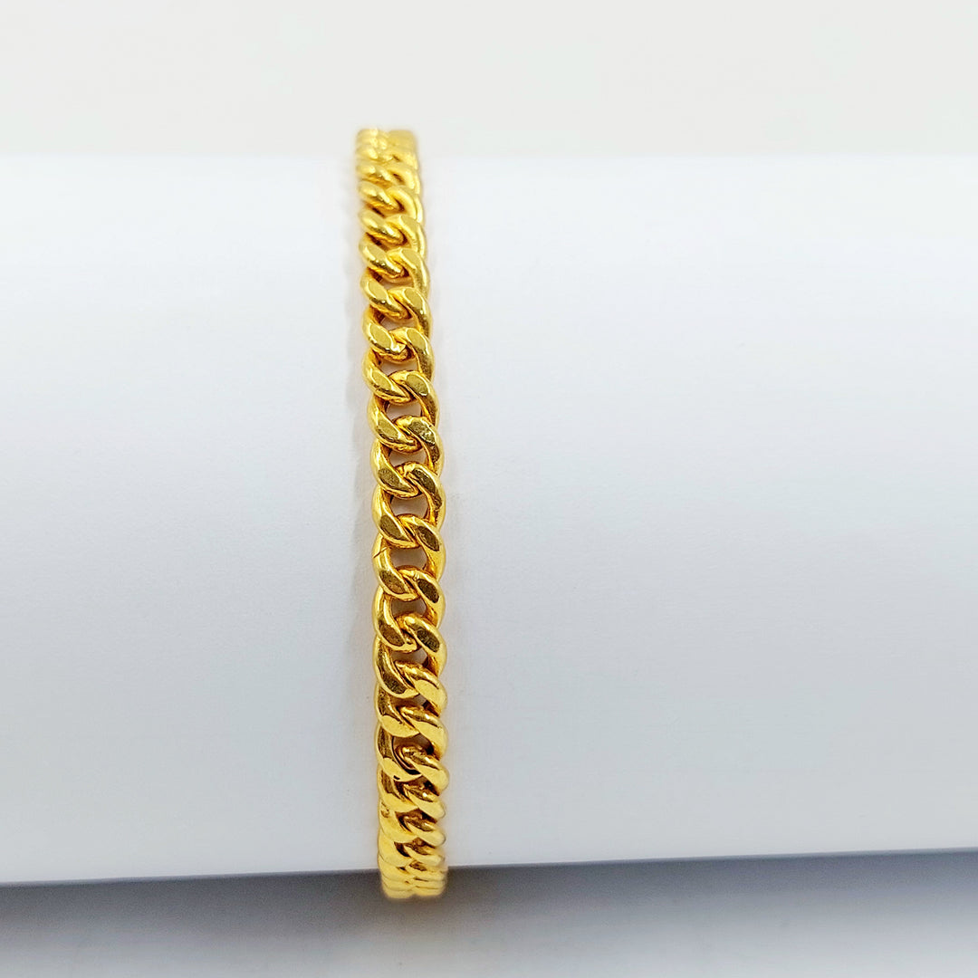 21K اسوارة جنزير مرصع-مجوهرات الشيخ سعيد-Saeed Jewelry 