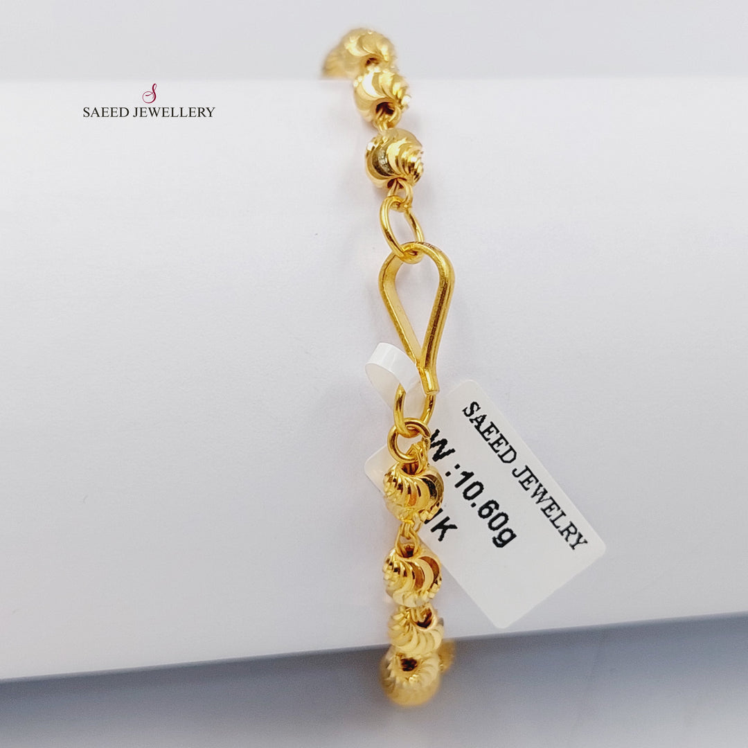 21K اسوارة طابات اكسترا-مجوهرات الشيخ سعيد-Saeed Jewelry 