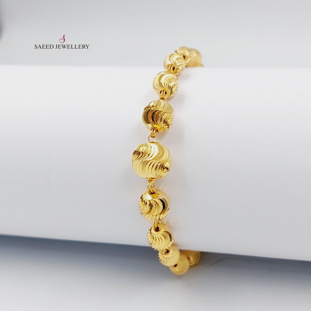 21K اسوارة طابات اكسترا-مجوهرات الشيخ سعيد-Saeed Jewelry 
