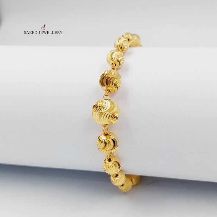 21K اسوارة طابات اكسترا-مجوهرات الشيخ سعيد-Saeed Jewelry 