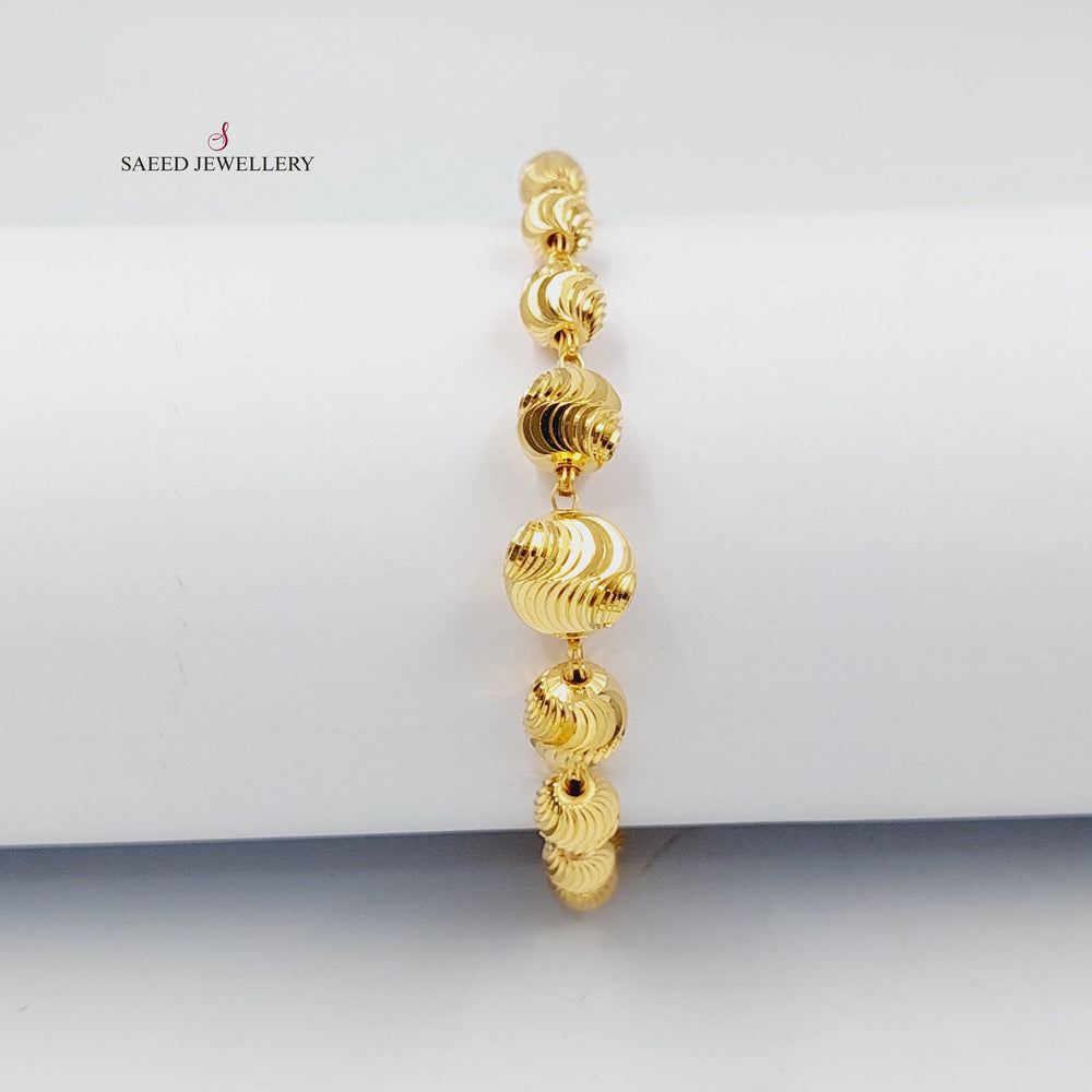 21K اسوارة طابات اكسترا-مجوهرات الشيخ سعيد-Saeed Jewelry 