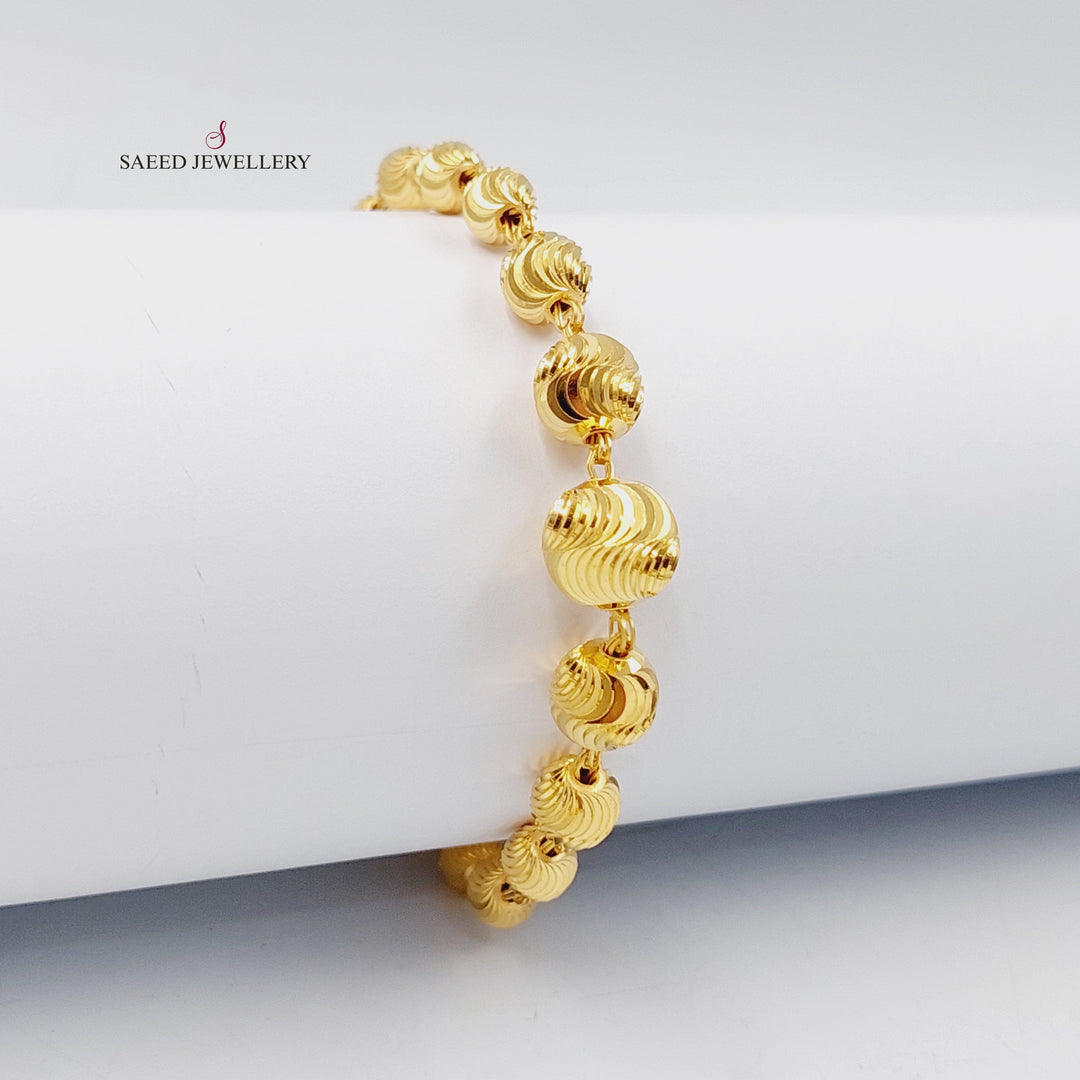 21K اسوارة طابات اكسترا-مجوهرات الشيخ سعيد-Saeed Jewelry 