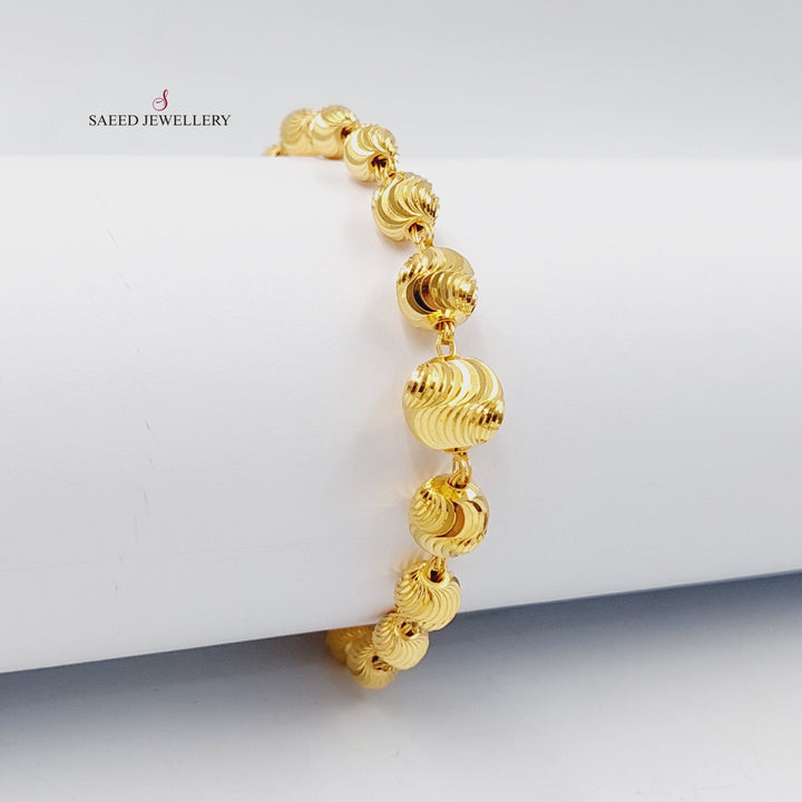21K اسوارة طابات اكسترا-مجوهرات الشيخ سعيد-Saeed Jewelry 