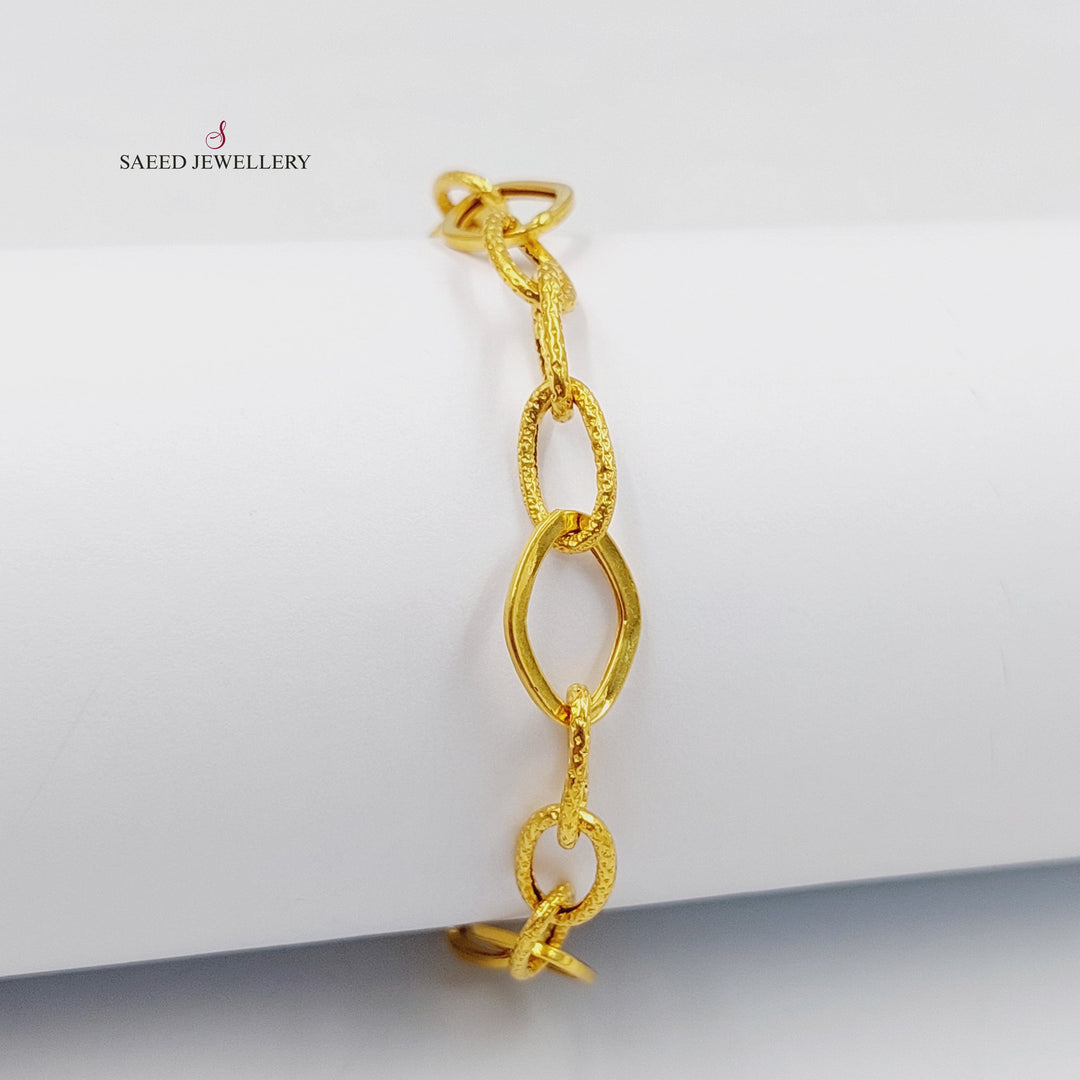 21K اسوارة بيبر كليب-مجوهرات الشيخ سعيد-Saeed Jewelry 