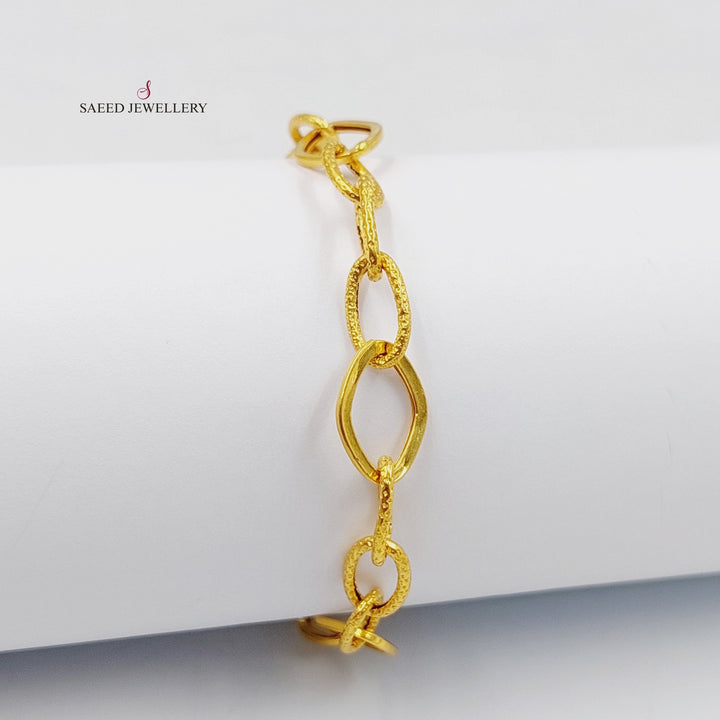 21K اسوارة بيبر كليب-مجوهرات الشيخ سعيد-Saeed Jewelry 