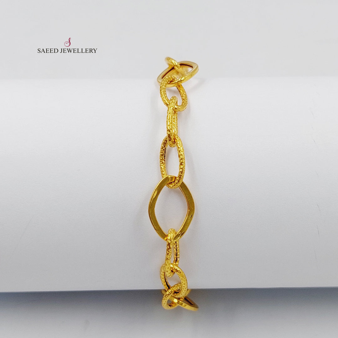 21K اسوارة بيبر كليب-مجوهرات الشيخ سعيد-Saeed Jewelry 