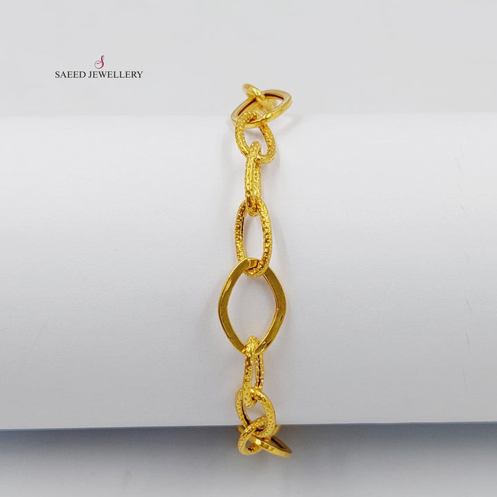 21K اسوارة بيبر كليب-مجوهرات الشيخ سعيد-Saeed Jewelry 