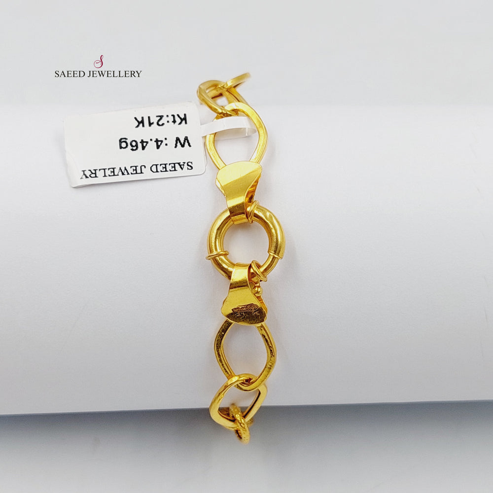 21K اسوارة بيبر كليب-مجوهرات الشيخ سعيد-Saeed Jewelry 