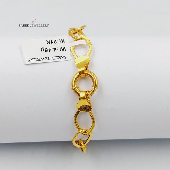 21K اسوارة بيبر كليب-مجوهرات الشيخ سعيد-Saeed Jewelry 
