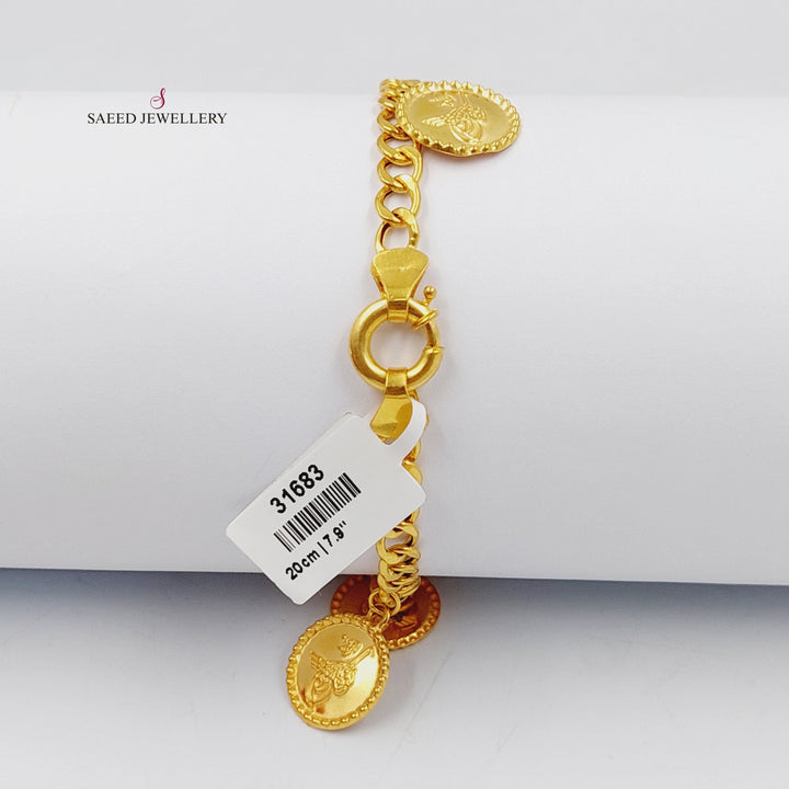 21K اسوارة دنانديش رشادي-مجوهرات الشيخ سعيد-Saeed Jewelry 