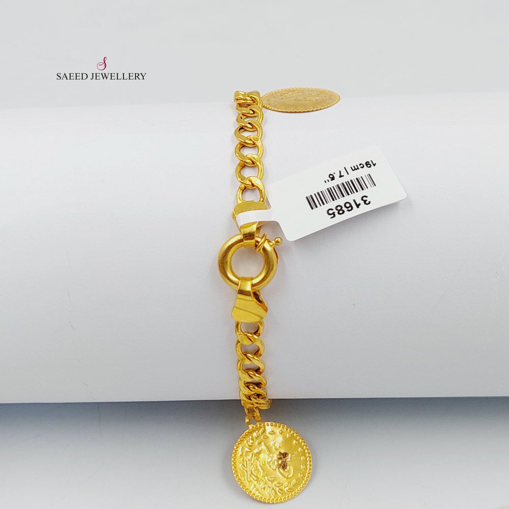 21K اسوارة دنانديش رشادي-مجوهرات الشيخ سعيد-Saeed Jewelry 