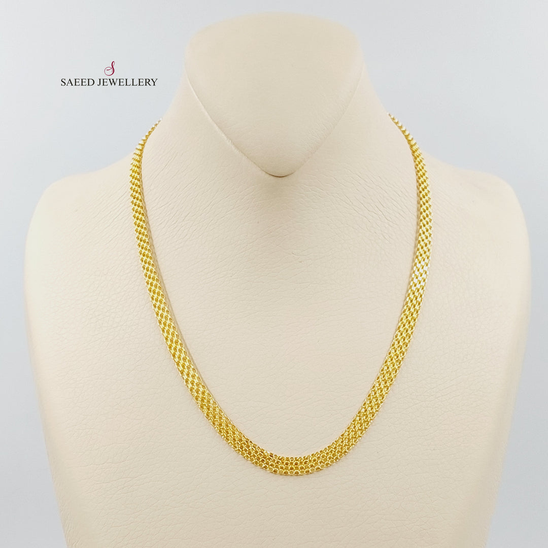 21K سنسال مبسط 5.5mm-مجوهرات الشيخ سعيد-Saeed Jewelry 