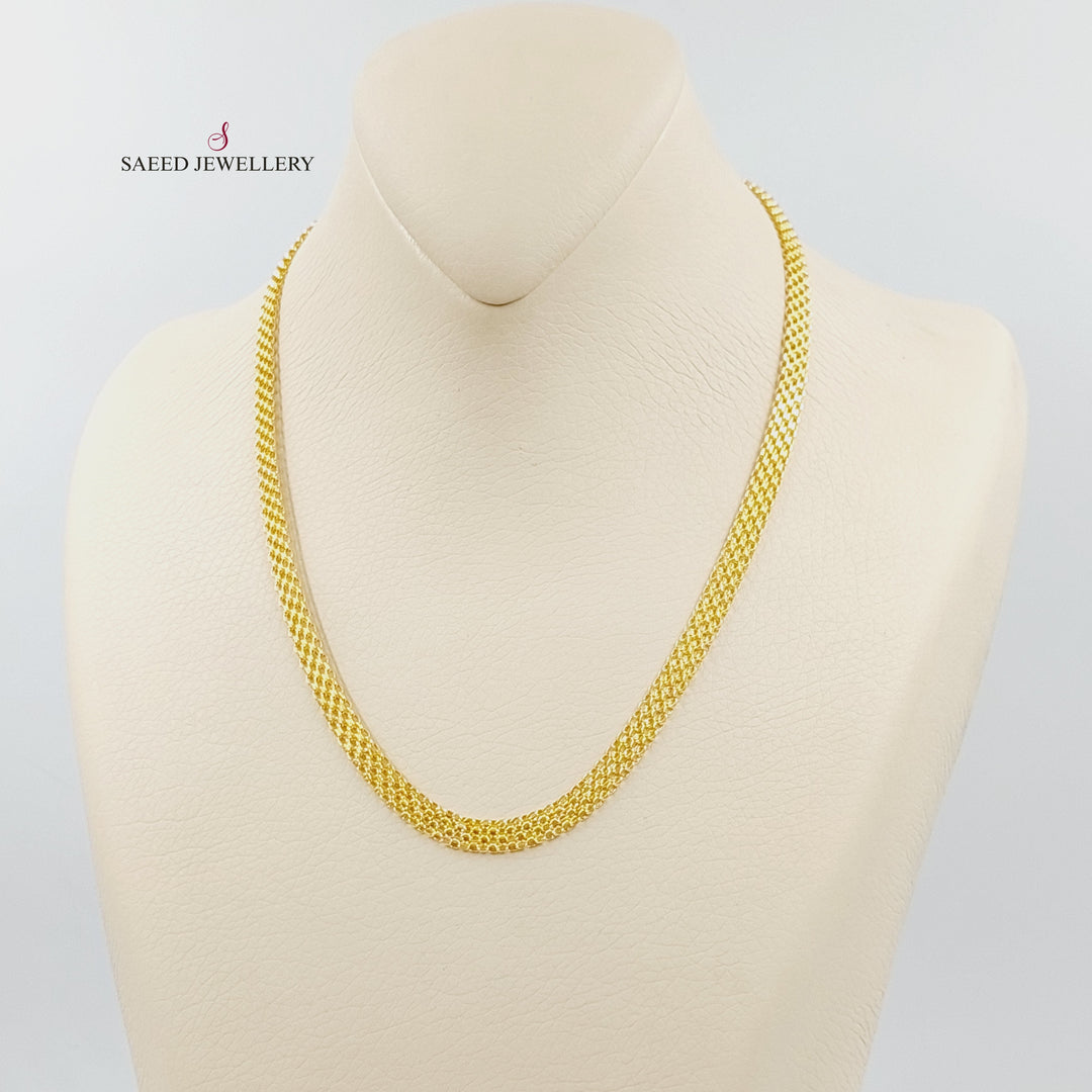 21K سنسال مبسط 5.5mm-مجوهرات الشيخ سعيد-Saeed Jewelry 