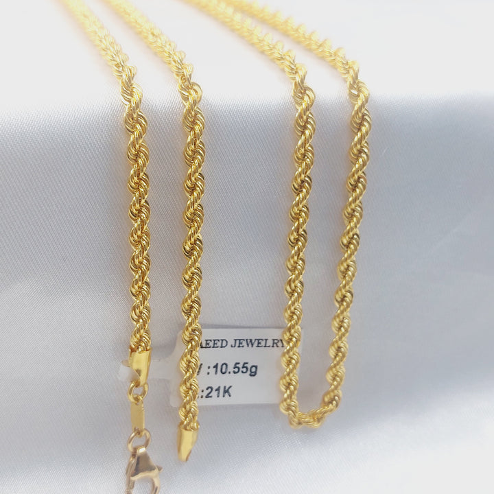 21K سنسال جدل 3.5mm-مجوهرات الشيخ سعيد-Saeed Jewelry 