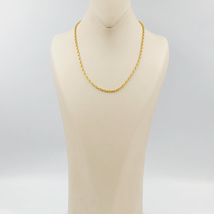 21K 2.5mm سنسال بوكس-مجوهرات الشيخ سعيد-Saeed Jewelry 