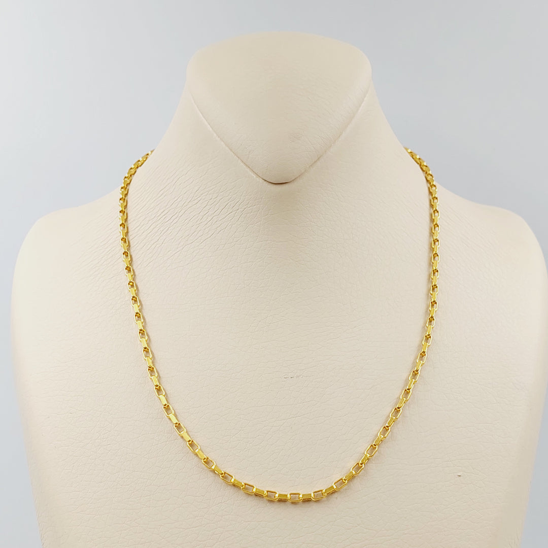 21K 2.5mm سنسال بوكس-مجوهرات الشيخ سعيد-Saeed Jewelry 