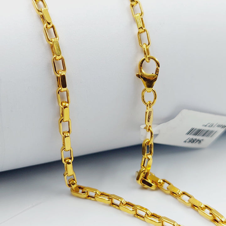 21K 2.5mm سنسال بوكس-مجوهرات الشيخ سعيد-Saeed Jewelry 