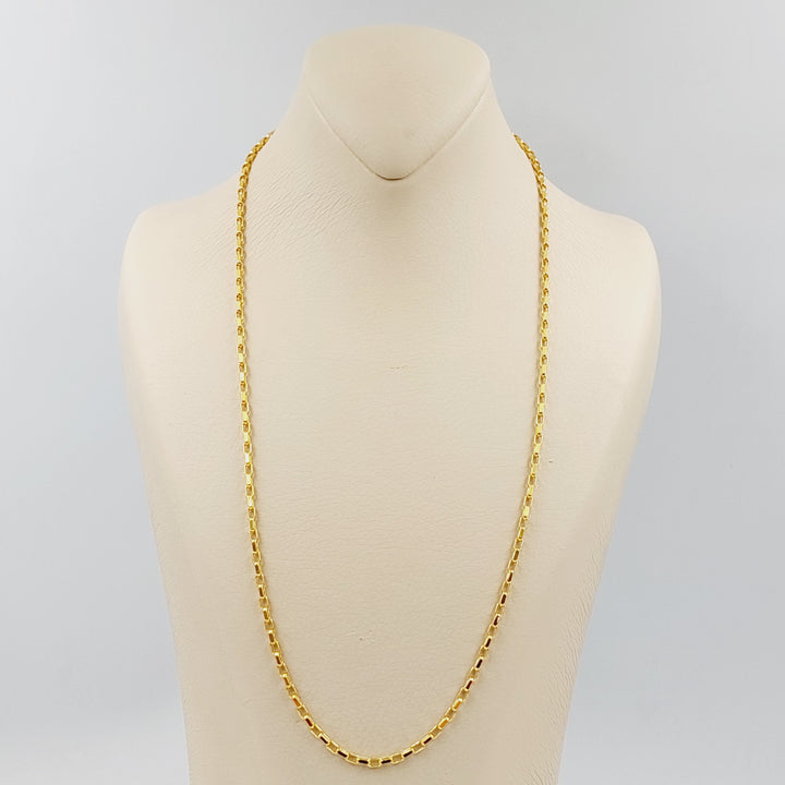 21K 2.5mm سنسال بوكس-مجوهرات الشيخ سعيد-Saeed Jewelry 