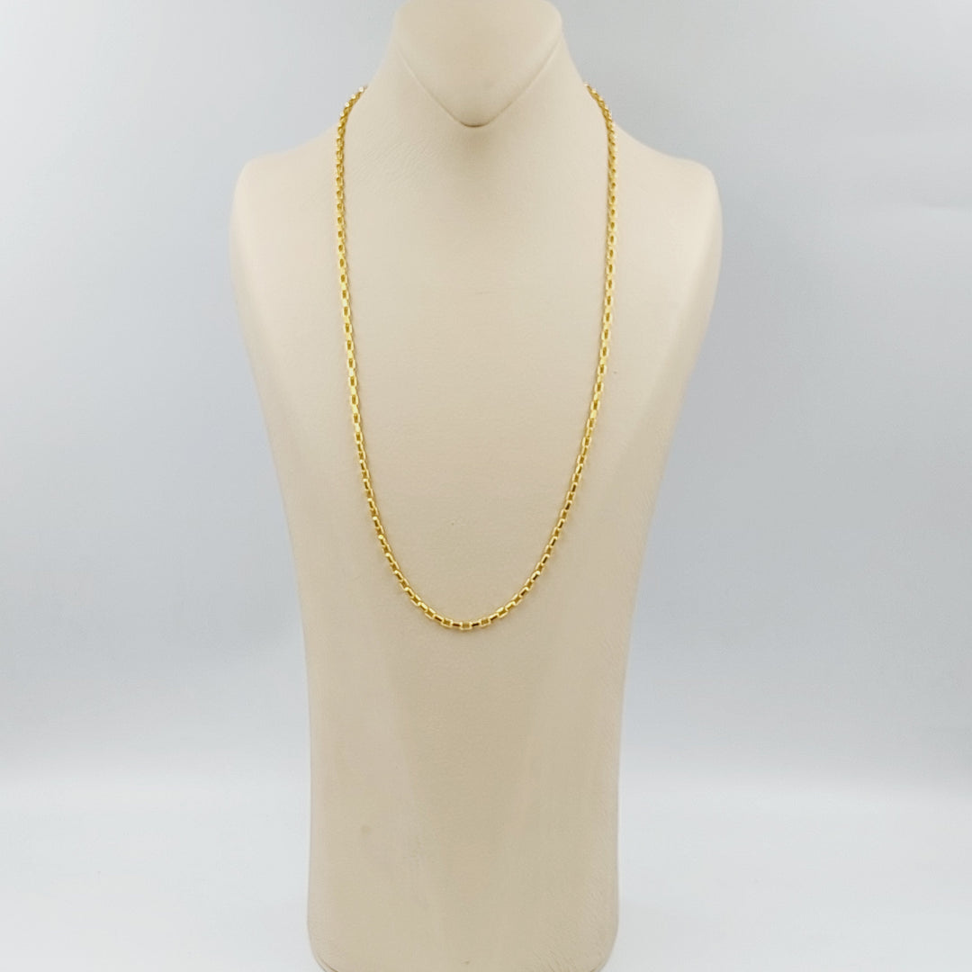 21K 2.5mm سنسال بوكس-مجوهرات الشيخ سعيد-Saeed Jewelry 