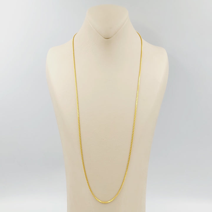 21K 2mm سنسال بوكس-مجوهرات الشيخ سعيد-Saeed Jewelry 