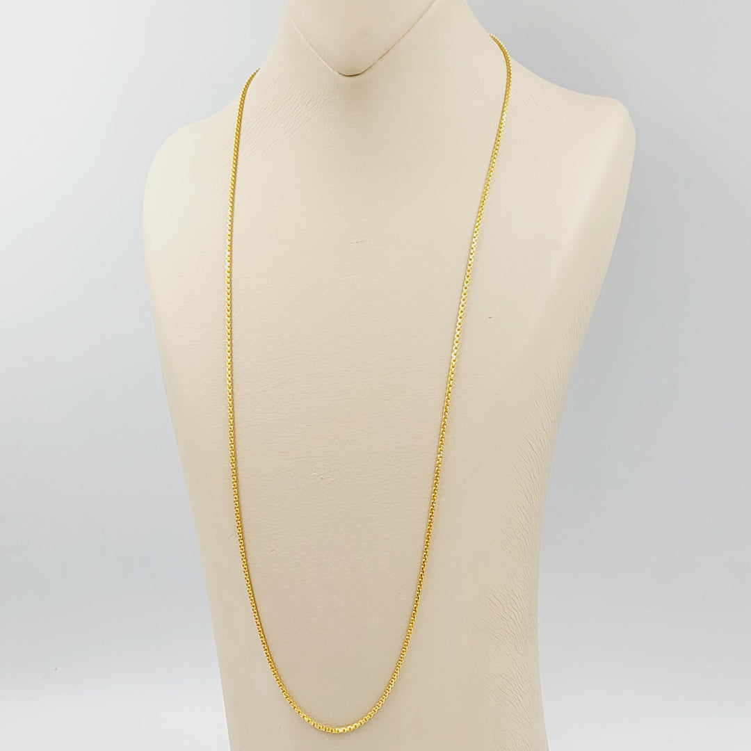 21K 2mm سنسال بوكس-مجوهرات الشيخ سعيد-Saeed Jewelry 