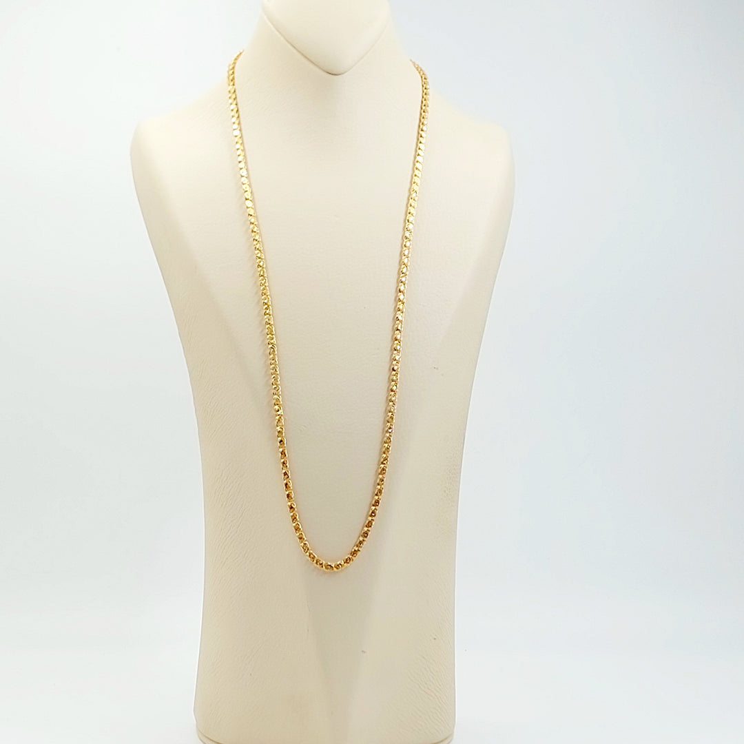 21K سنسال كلاسيك 4mm-مجوهرات الشيخ سعيد-Saeed Jewelry 