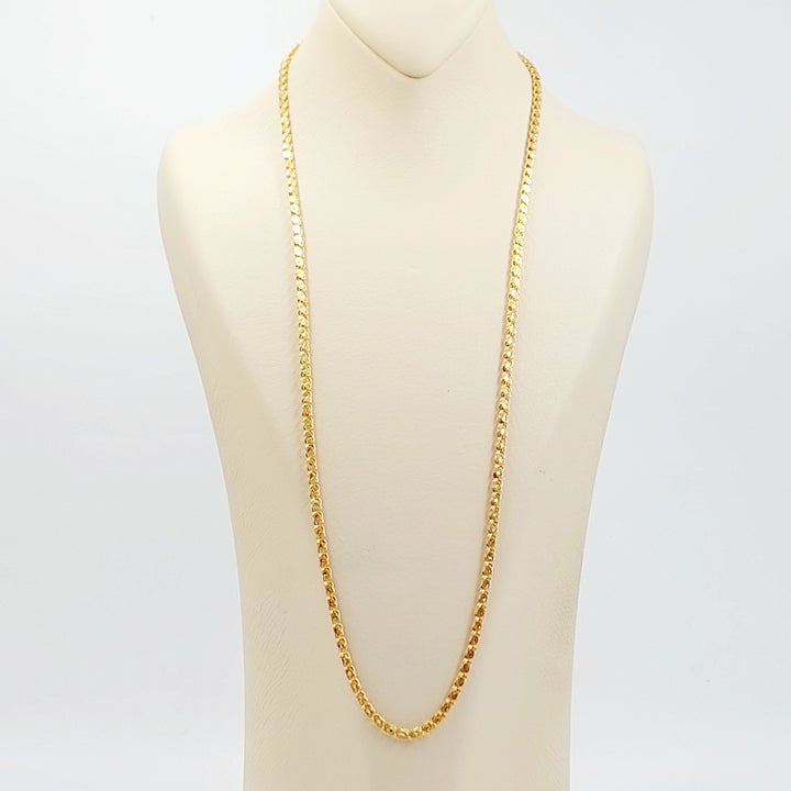 21K سنسال كلاسيك 4mm-مجوهرات الشيخ سعيد-Saeed Jewelry 