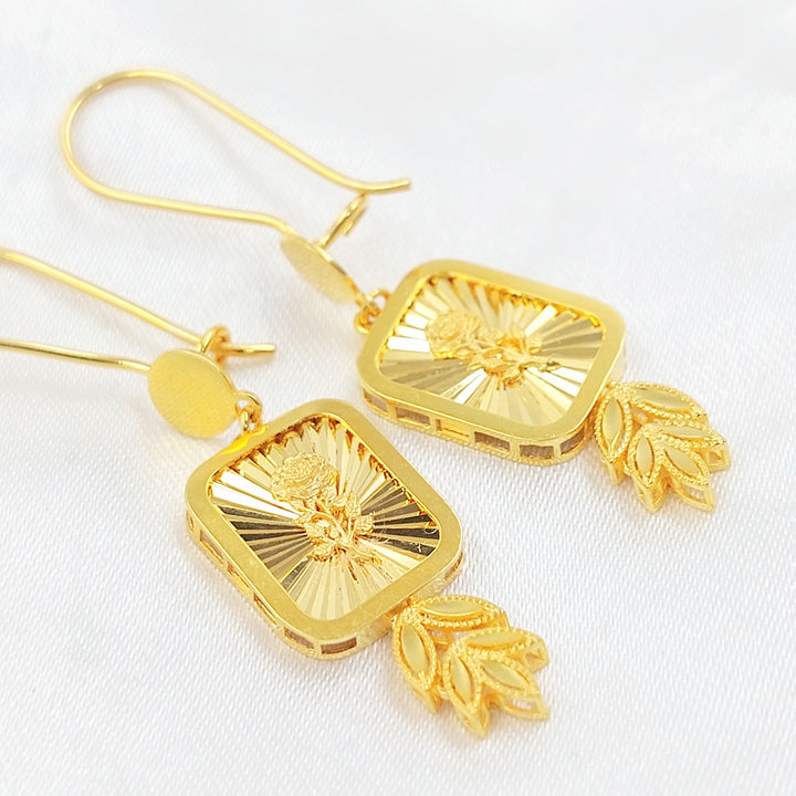 21K حلق شنكل اونصه-مجوهرات الشيخ سعيد-Saeed Jewelry 