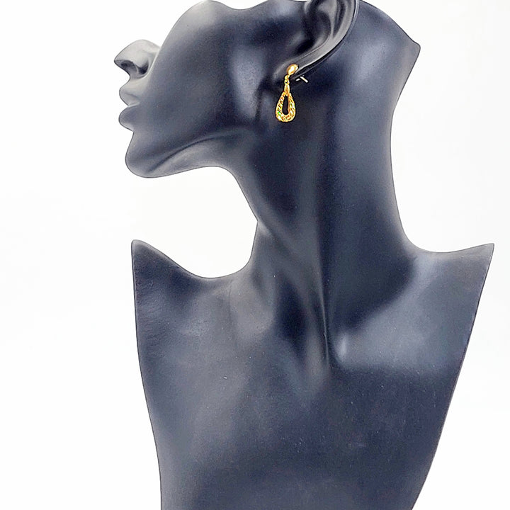 21K حلق برغي اكسترا-مجوهرات الشيخ سعيد-Saeed Jewelry 