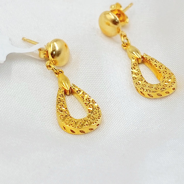 21K حلق برغي اكسترا-مجوهرات الشيخ سعيد-Saeed Jewelry 
