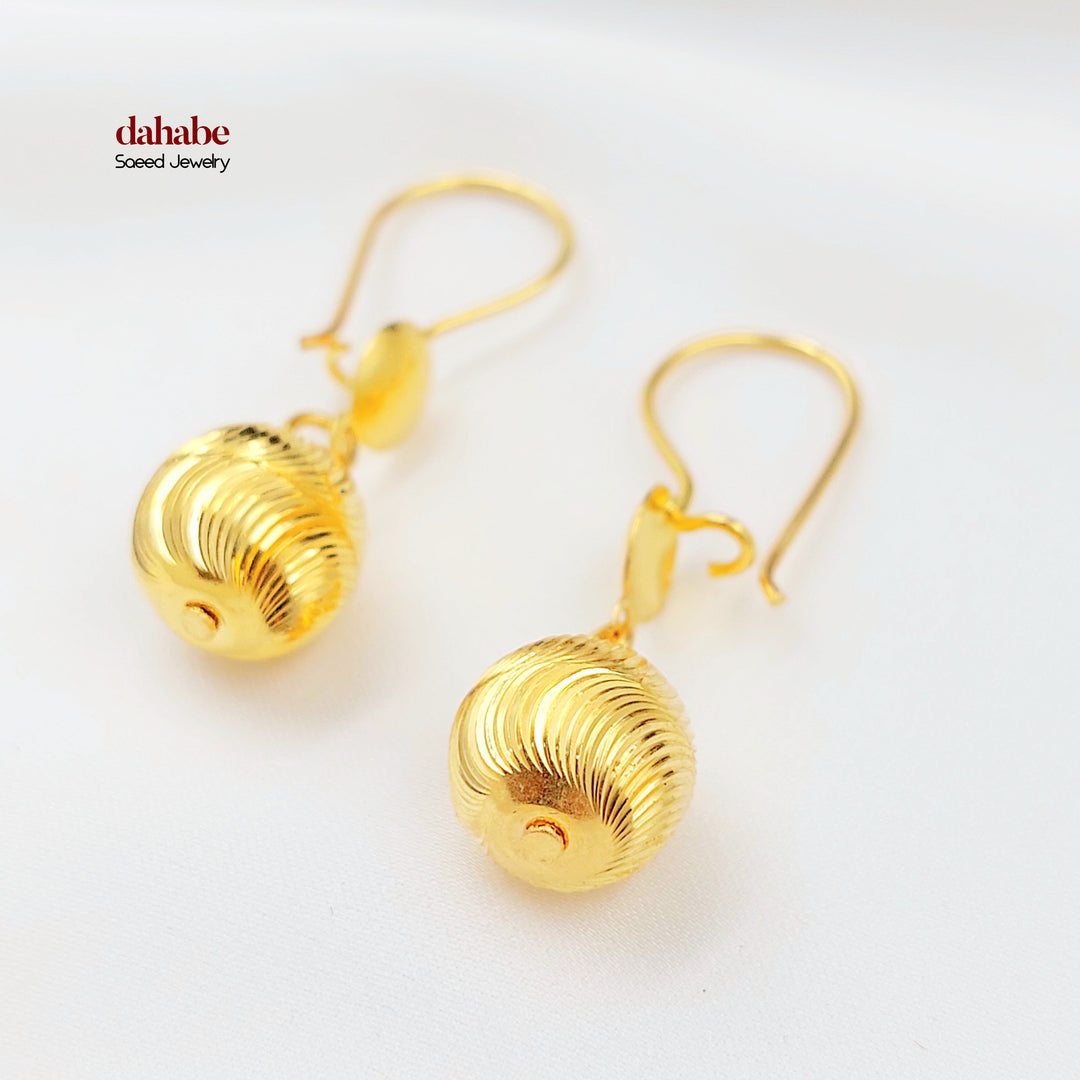 21K حلق مسبحة-مجوهرات الشيخ سعيد-Saeed Jewelry 