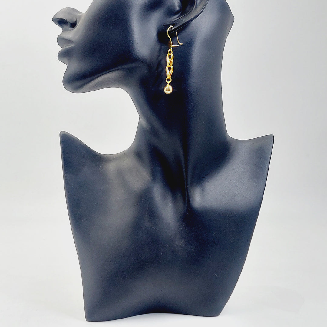 21K حلق مسبحة-مجوهرات الشيخ سعيد-Saeed Jewelry 