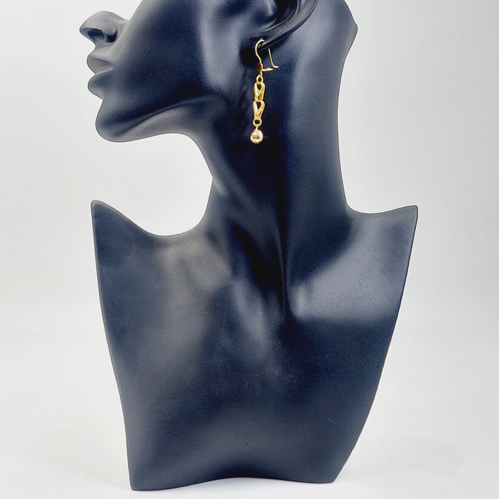 21K حلق مسبحة-مجوهرات الشيخ سعيد-Saeed Jewelry 