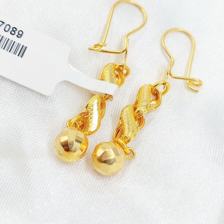 21K حلق مسبحة-مجوهرات الشيخ سعيد-Saeed Jewelry 