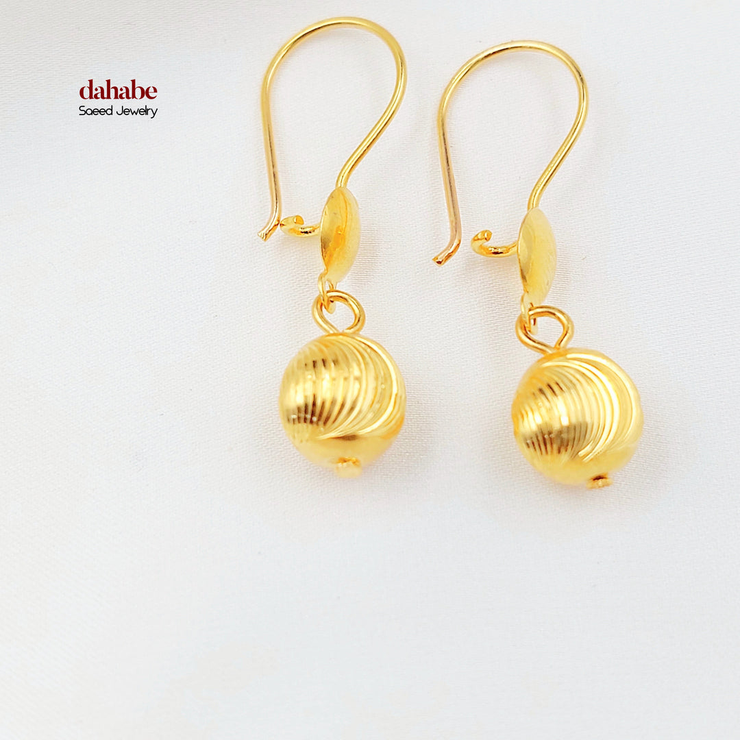 21K حلق مسبحة-مجوهرات الشيخ سعيد-Saeed Jewelry 