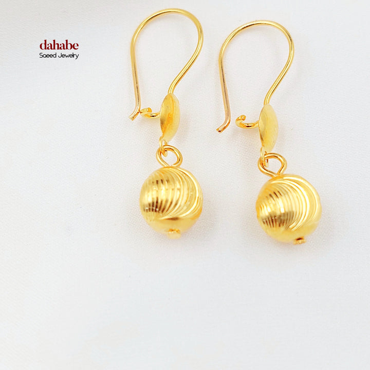 21K حلق مسبحة-مجوهرات الشيخ سعيد-Saeed Jewelry 