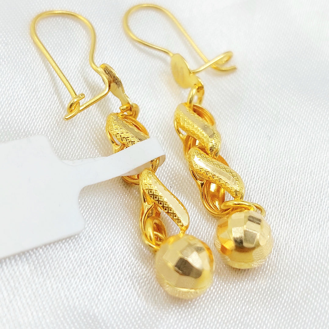 21K حلق مسبحة-مجوهرات الشيخ سعيد-Saeed Jewelry 