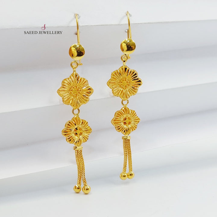 21K حلق بحريني-مجوهرات الشيخ سعيد-Saeed Jewelry 