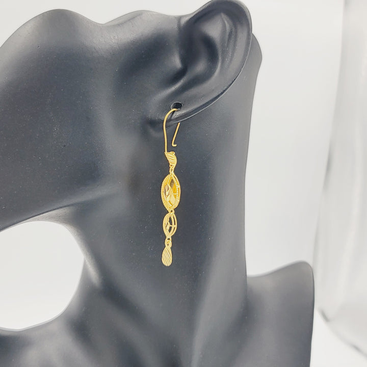 21K حلق بحريني-مجوهرات الشيخ سعيد-Saeed Jewelry 