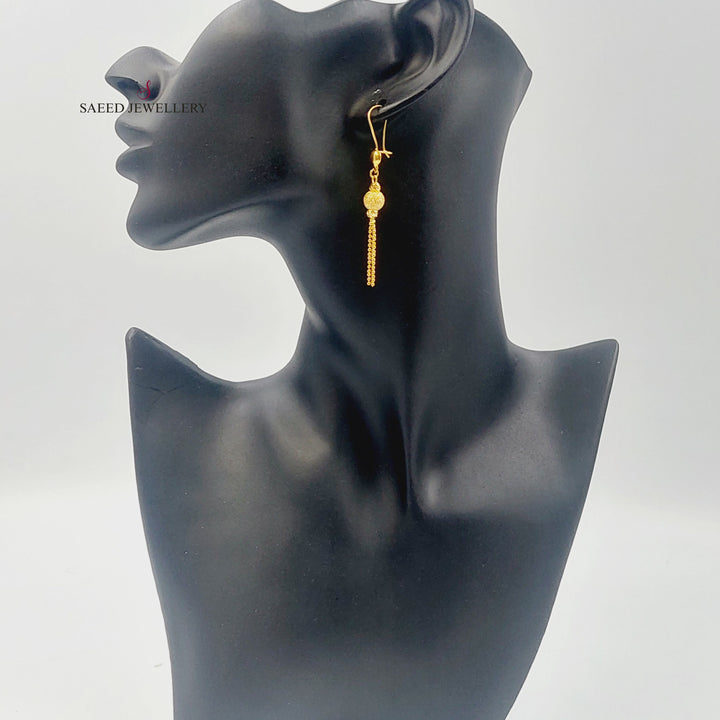 21K حلق مسبحة-مجوهرات الشيخ سعيد-Saeed Jewelry 