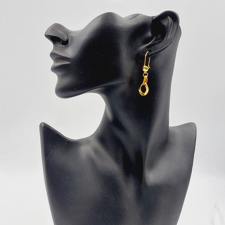 21K حلق جنزير-مجوهرات الشيخ سعيد-Saeed Jewelry 